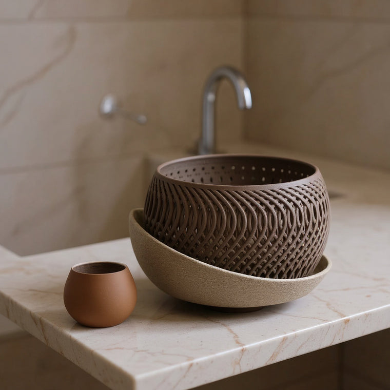 Cesto Woven Bowl Duo — context