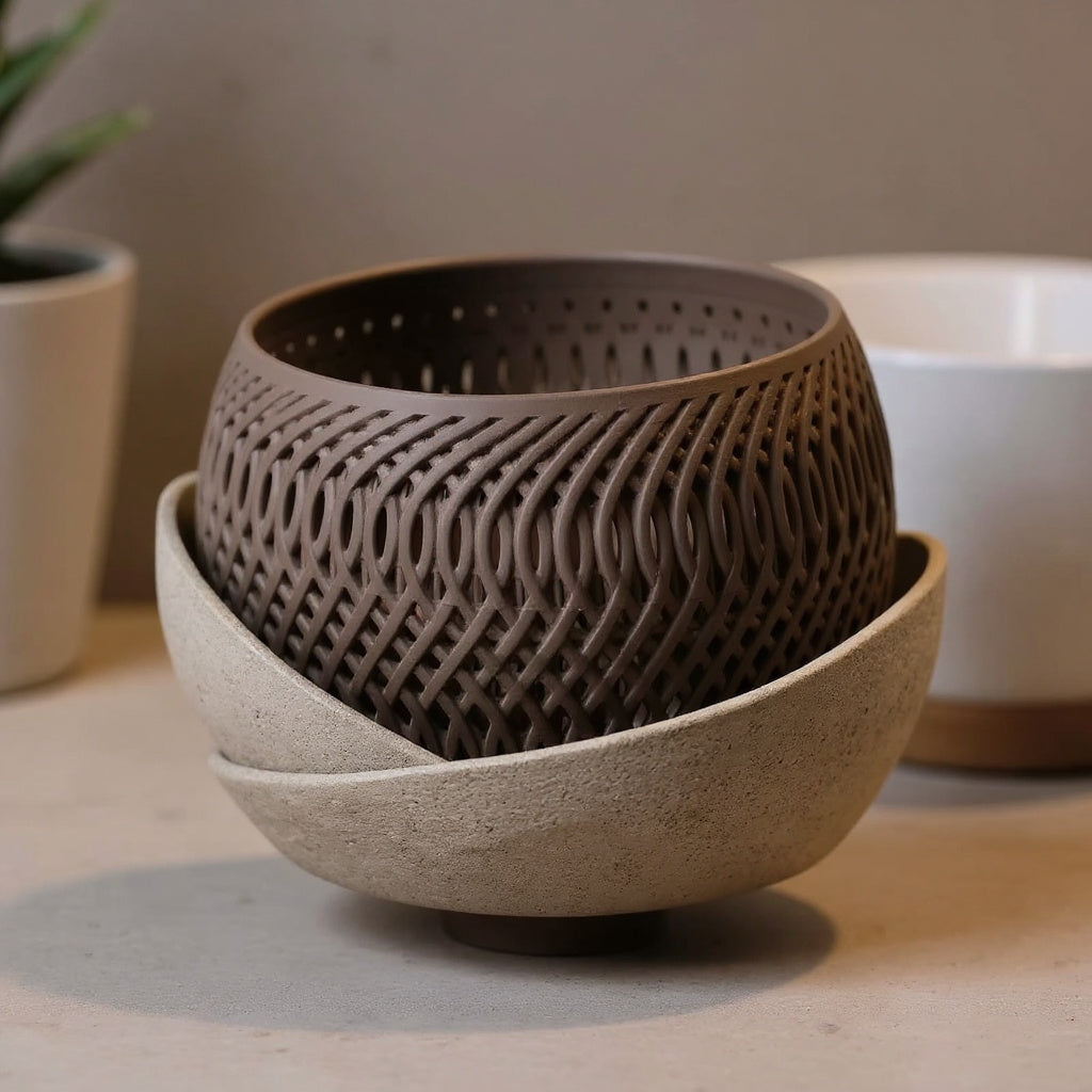 Cesto Woven Bowl Duo — detail