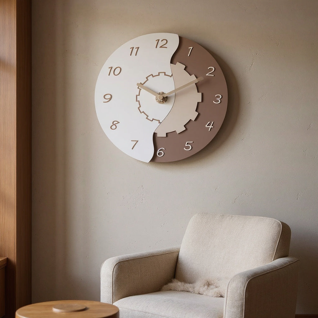 Duo Wall Clock — in use at home