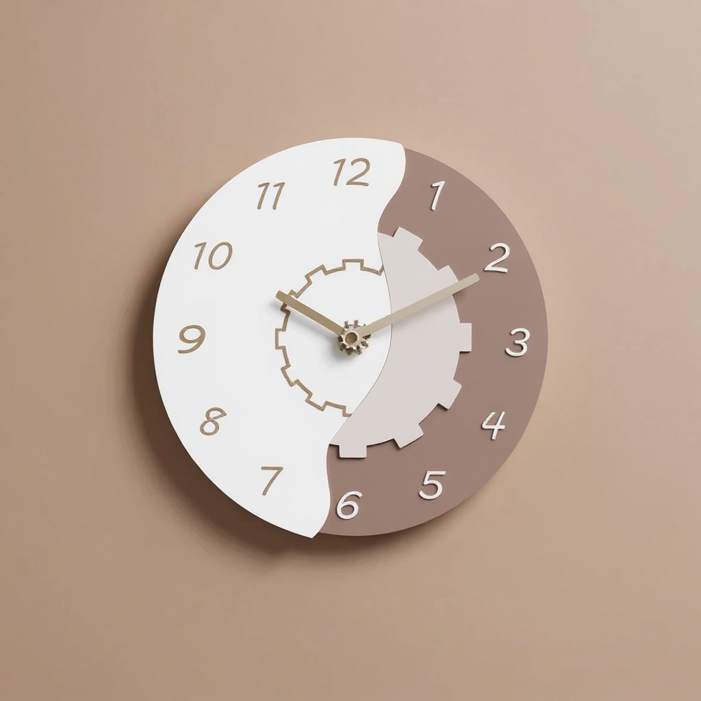 Duo Wall Clock — studio shot