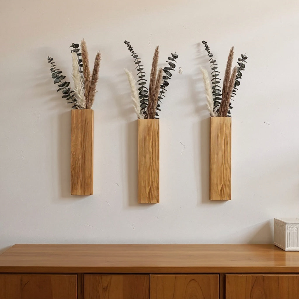 Flora Wall Vase — in use at home