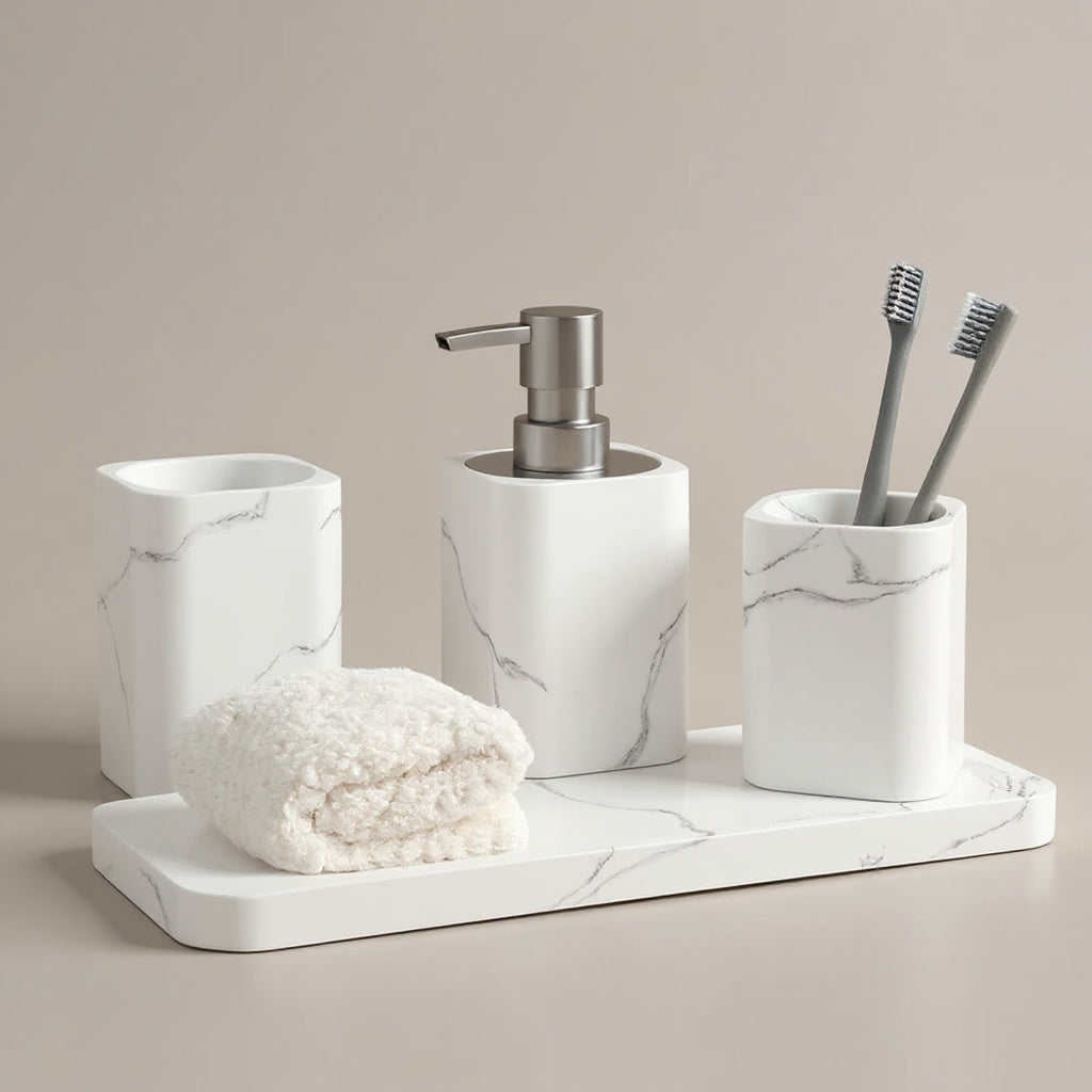 Marmo Trio Bathroom Set — hero