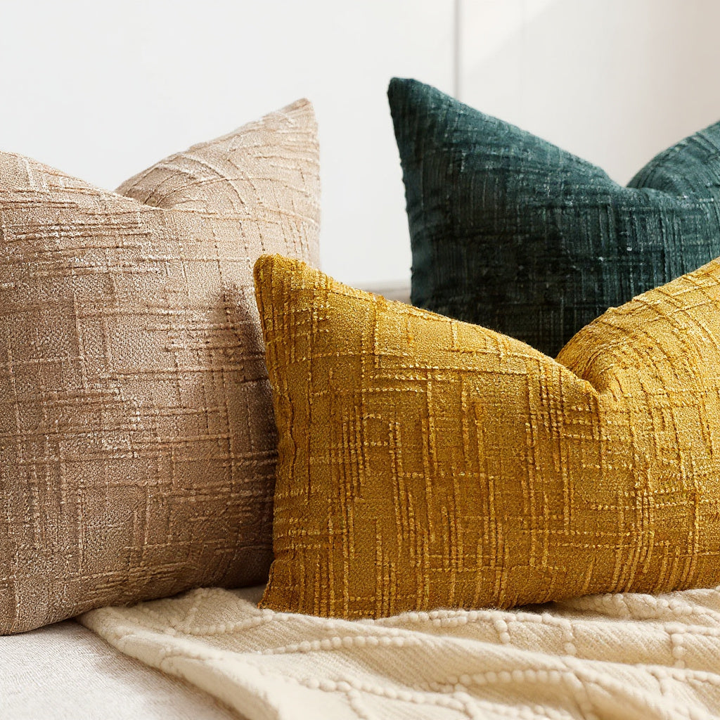 Ocra Trio Cushion Set — detail