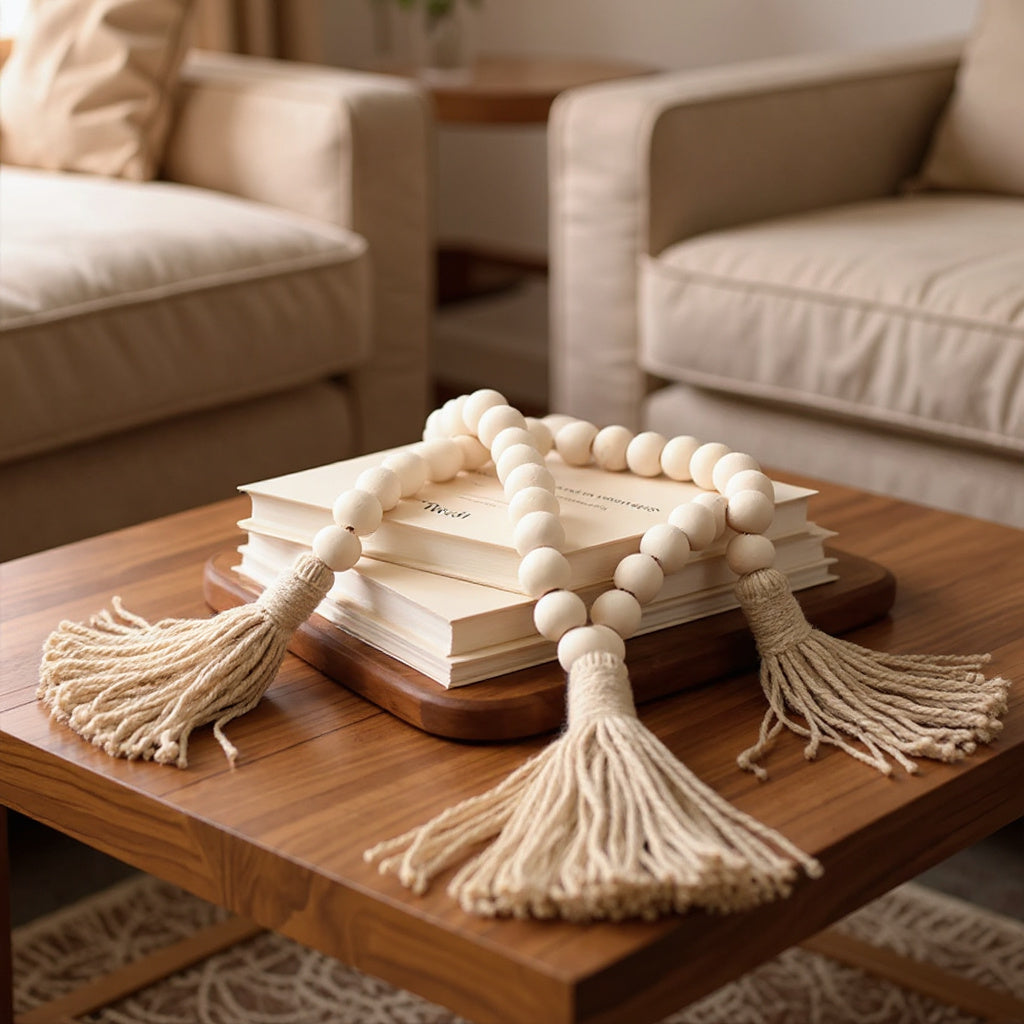 Perla Bead Garland — in use at home