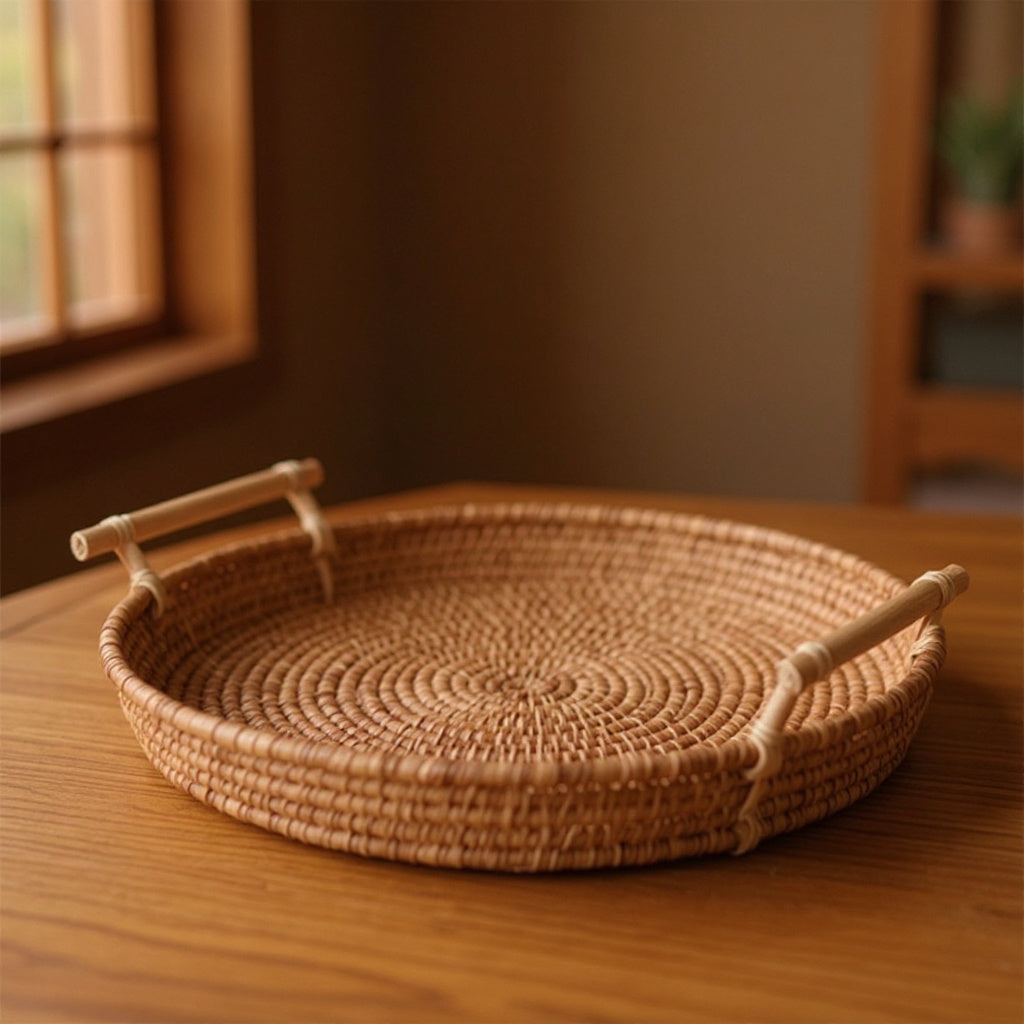 Rata Rattan Tray — material detail