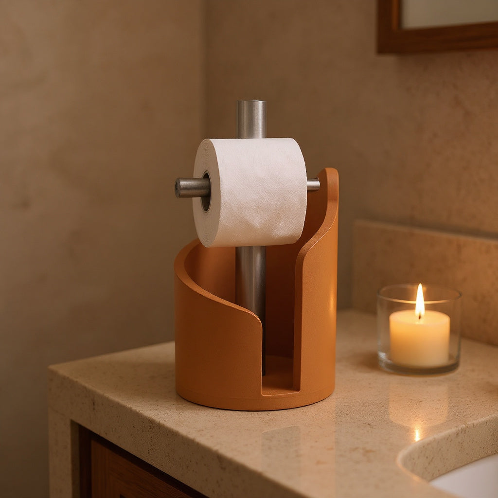 Spira Roll Holder — in use at home