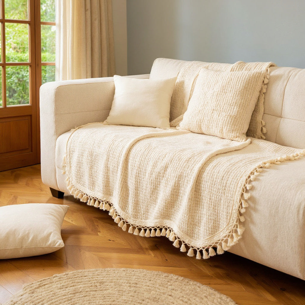 Trama Chenille Sofa Cover — context
