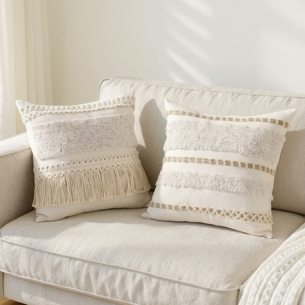 Tribu Fringed Cushion Set — hero