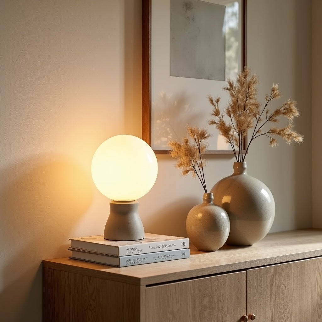 Natural oak, linen and woven texture in a quiet interior